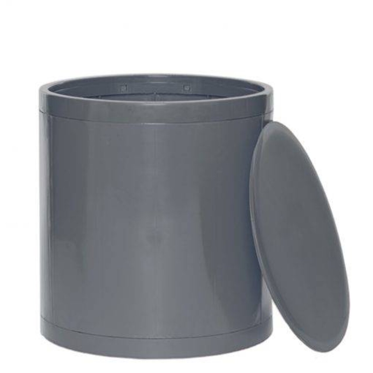Otto Storage Stool | Round Plastic Storage Ottoman | Solid Color